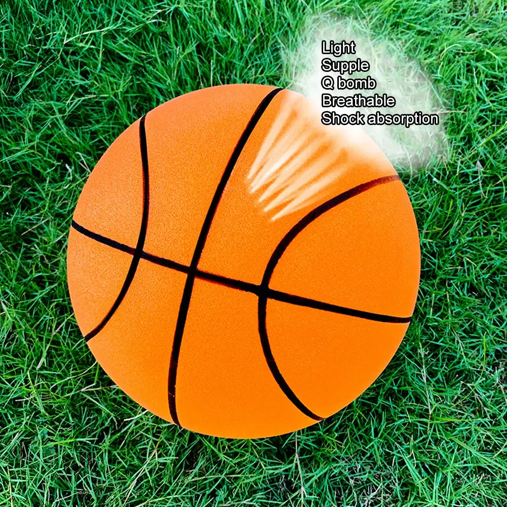 Silent Basketball Indoor Bouncing Mute Ball 24/21/18cm Silent Soft Foam Basketball Child Sports Toy Game Bounce Basket Balls