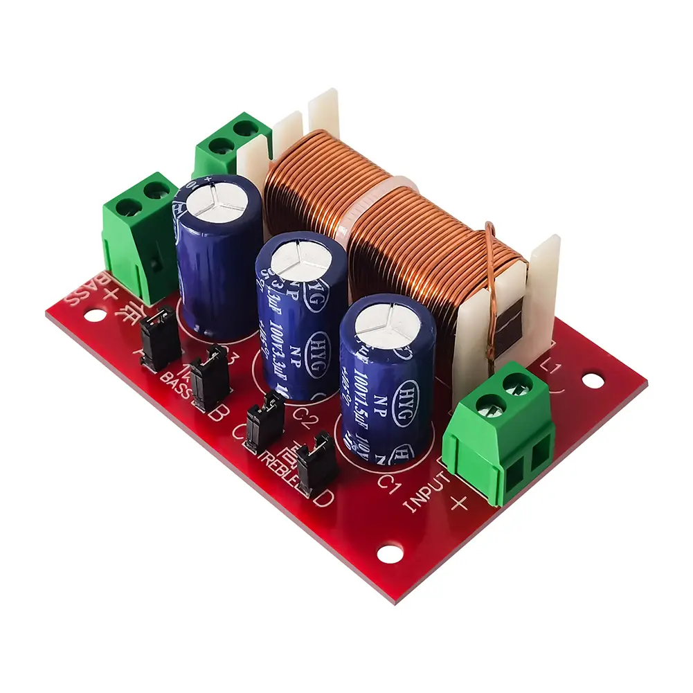 YLY-2088 2 Way Crossover Filters Module 400W Audio Speaker Frequency Divider Adjustable Full Range Treble Bass Welding Free