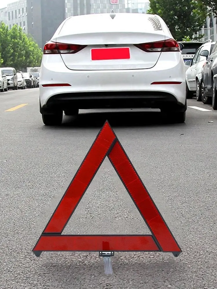 Car Emergency Breakdown Safety Warning Tripod Foldable Triangle Reflector Sign Emergency Breakdown Warning Triangle Auto Parts