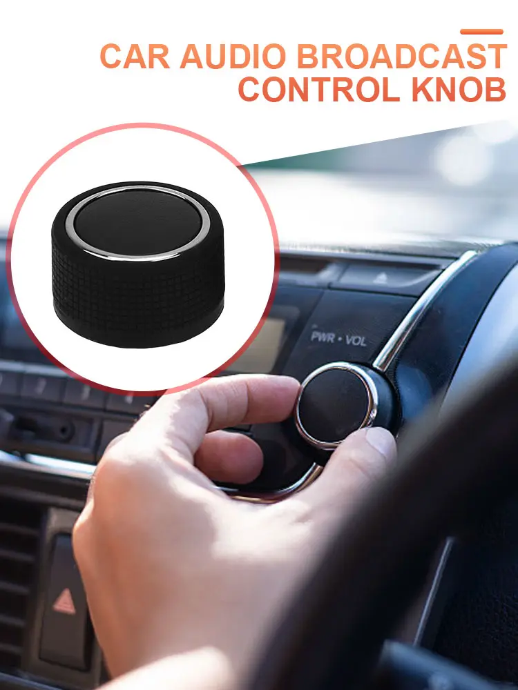 Radio Tuning Knob Car Stereo Control Knob Air Conditioning Knob Heat Control Switch for GMC Acadia 09-13 for Buick Enclave 09-13