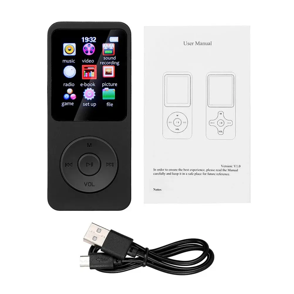 Bluetooth-compatible E-book Sports MP3 MP4 FM Music Players for Windows XP/VISTA