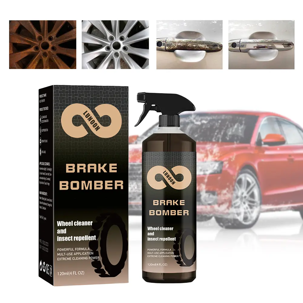 Powerful Car Wheel Cleaner Non-Acid Car Detailing Rim Tire Cleaner Car Wash Wheel Cleaning Sprayer Versatile Brake Dust Remover