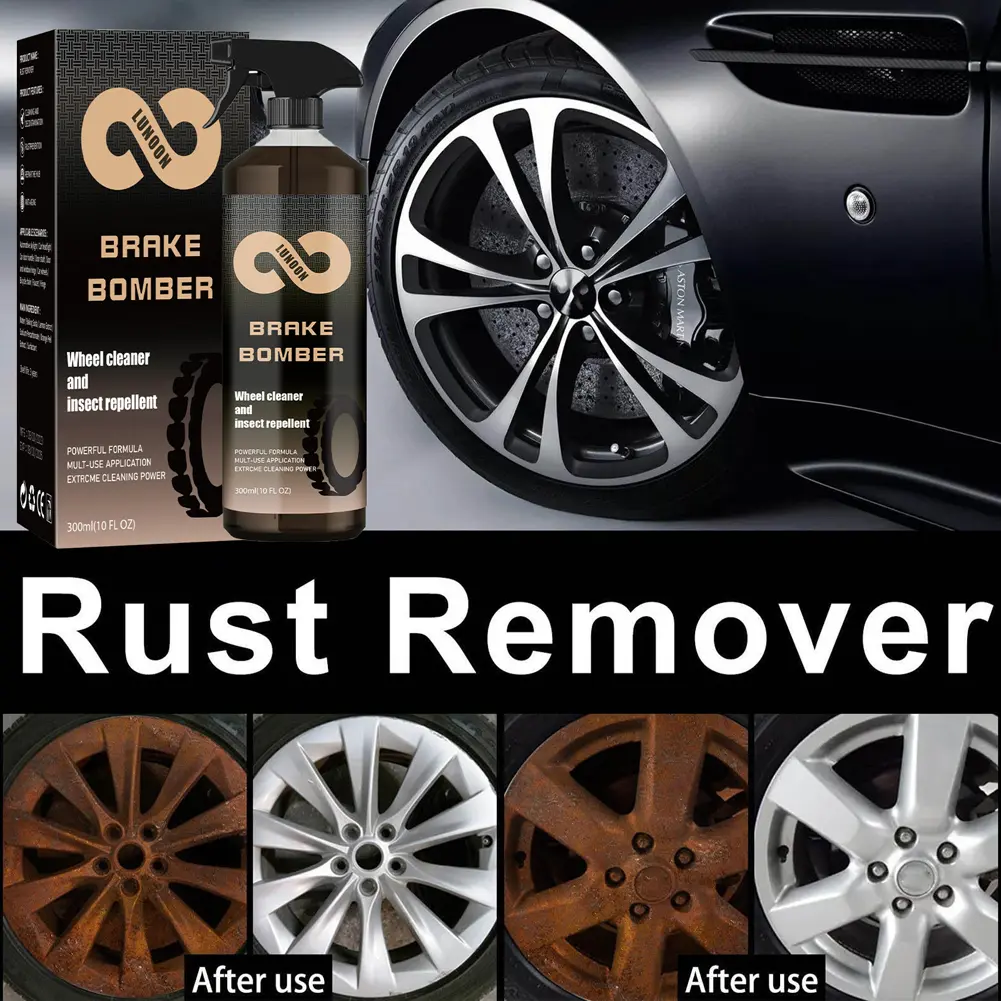 Powerful Car Wheel Cleaner Non-Acid Car Detailing Rim Tire Cleaner Car Wash Wheel Cleaning Sprayer Versatile Brake Dust Remover