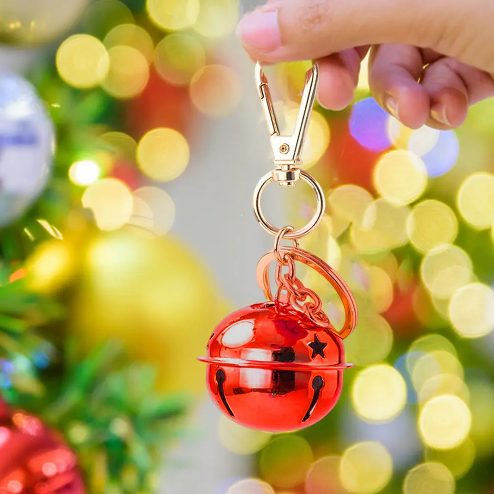 3/6PCS Christmas Jingle Bells Hollow Star Sleigh Bells Pet Collar Hanging Pendant Xmas Tree Ornaments Christmas Decorations 2024