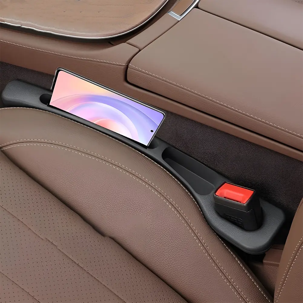 1 Pair Side Seam Plug Strip Universal Seat Side Slot Filling Strip Leak Proof Seat Gap Storage Organizer Car Interior Decoration