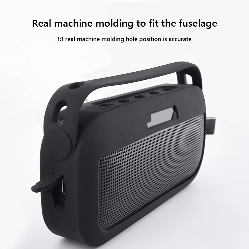 Silicone Case Cover for Bose SoundLink Flex Bluetooth Speaker Protective Cover Portable Speaker Protector Skin Sleeve with Strap