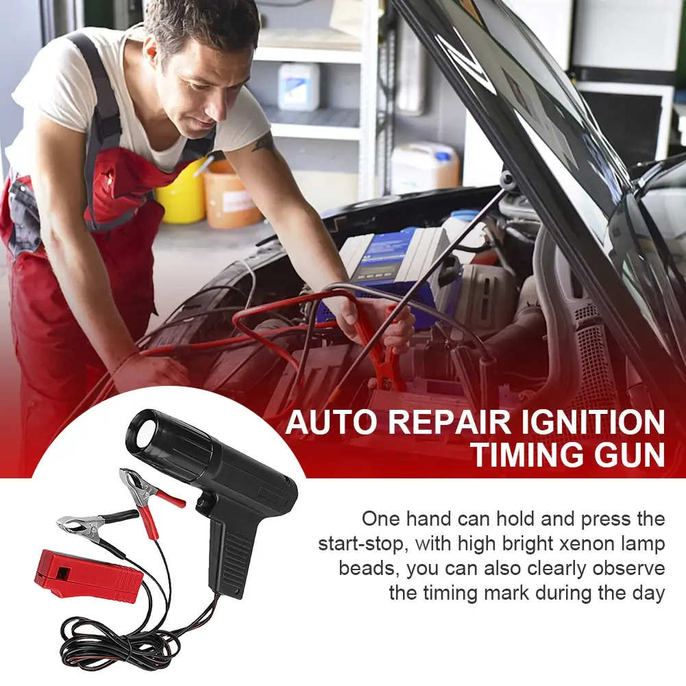 12V Ignition Timing Gun Automotive Strobe Lamp Strobe Gun Ignition Point Gun Ignition Timing Light For Automotive Accessories