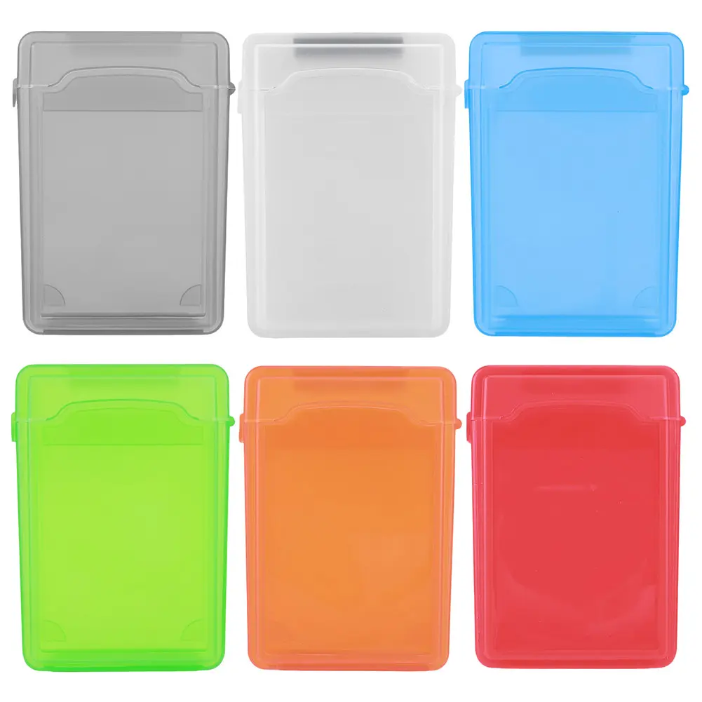 3.5 Inch IDE SATA HDD Caddy Case Dustproof Plastic Portable Hard Disk Protection Case Shockproof HDD Enclosure Case Multi Color