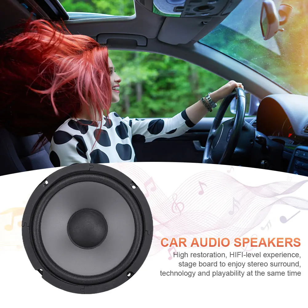 4/5/6 Inch HiFi Coaxial Car Speaker Full Range Frequency Automotive Audio Music Stereo Subwoofer Universal Car Stereo Speaker