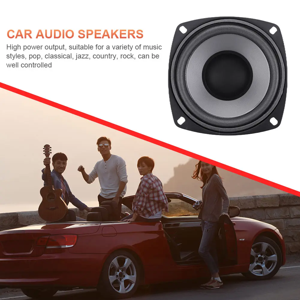 4/5/6 Inch HiFi Coaxial Car Speaker Full Range Frequency Automotive Audio Music Stereo Subwoofer Universal Car Stereo Speaker