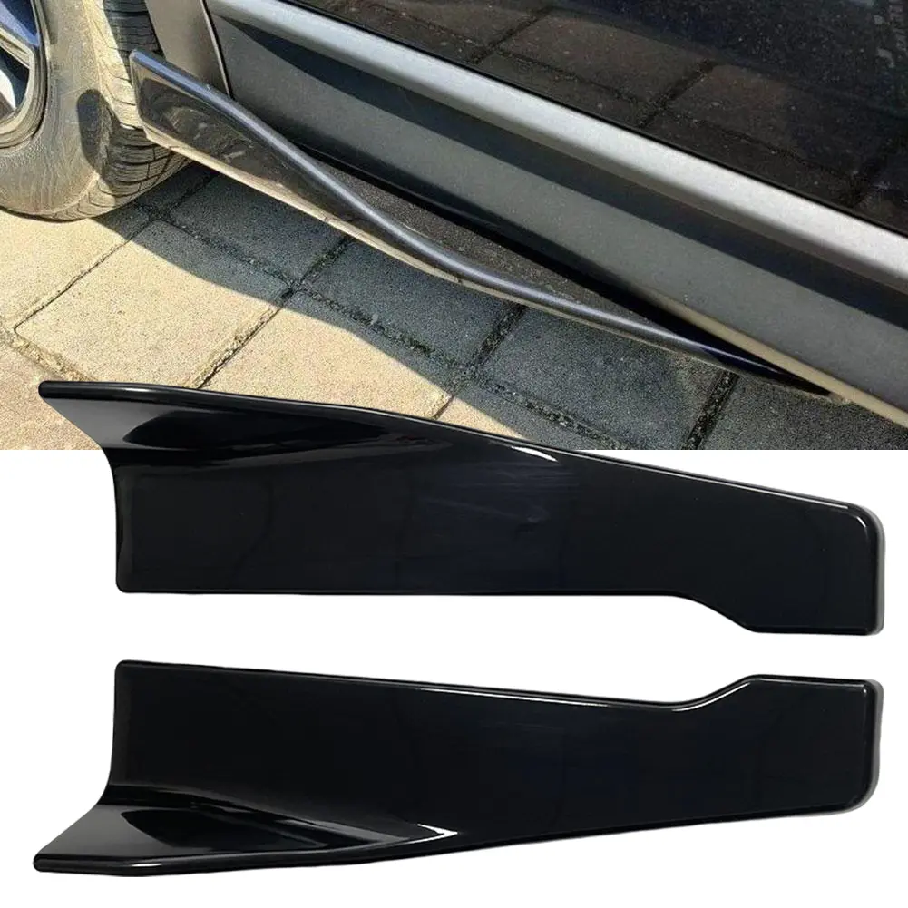 Universal Car Rear Bumper Strip Lip Spoiler Glossy Black/Carbon Fiber Diffuser Splitter Scratch Protector Anti Scratch Protector