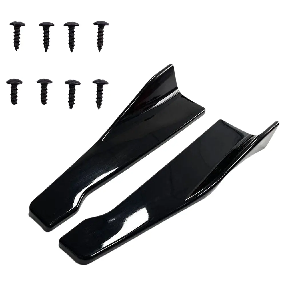 Universal Car Rear Bumper Strip Lip Spoiler Glossy Black/Carbon Fiber Diffuser Splitter Scratch Protector Anti Scratch Protector