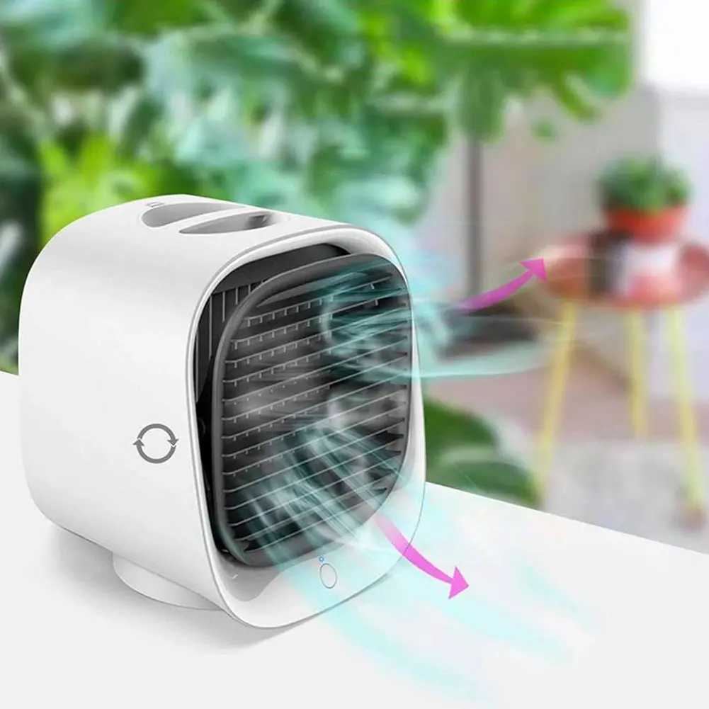 Air Cooler with Water Cooling Portable Cooling Fan 3 Speeds Desktop Fan for Home Office Bedroom