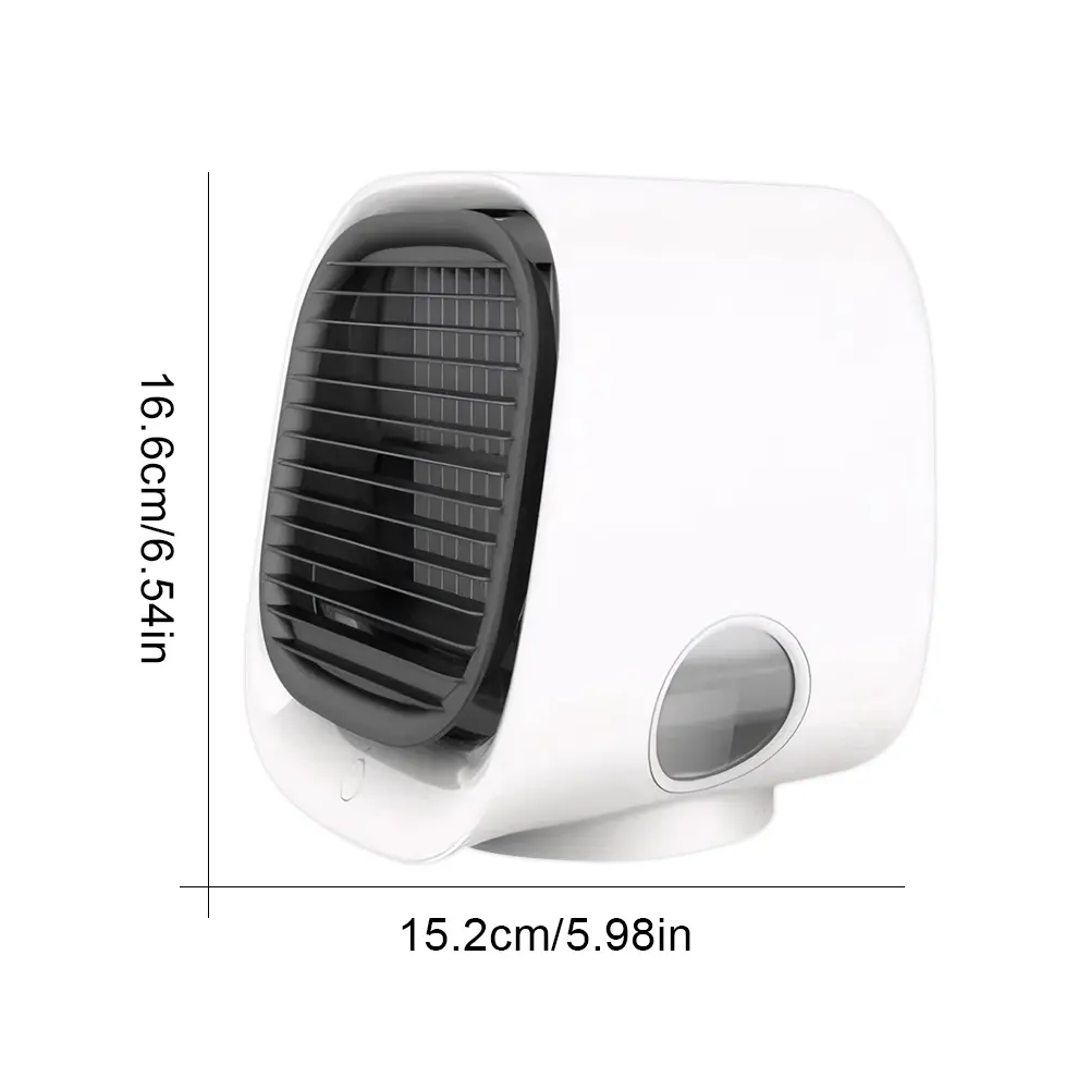 Air Cooler with Water Cooling Portable Cooling Fan 3 Speeds Desktop Fan for Home Office Bedroom
