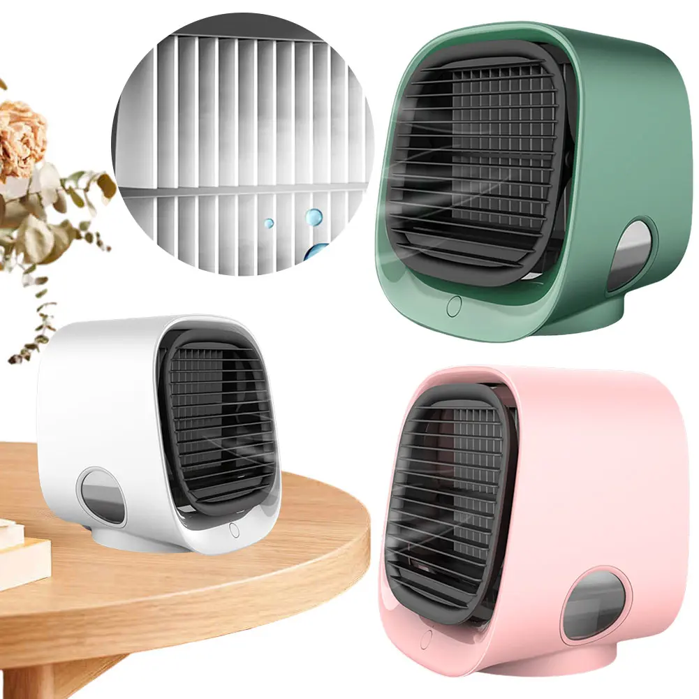 Desk Fan with Water Cooling Portable Cooling Fan 3 Speeds Personal Fan for Home Office