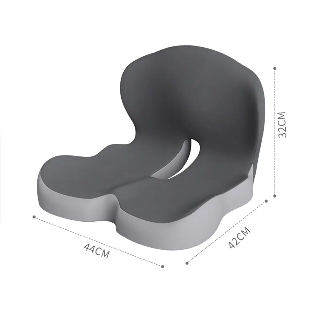 Memory Foam L-Shaped Integrated Seat Cushion with Back Support Office Chair Cushion for Car Truck Desk Gaming Chair