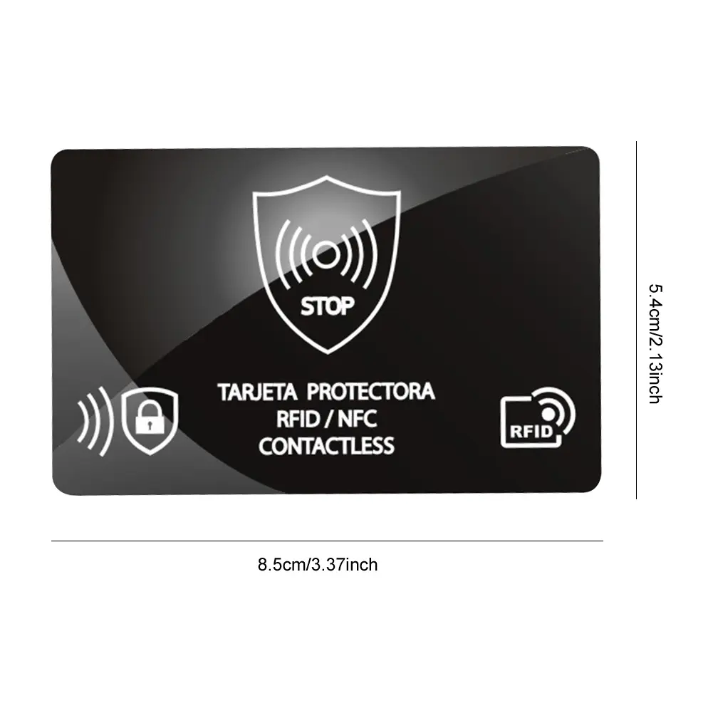 5Pcs RFID Blocking Card One Card Protects Entire Wallet NFC Debit Credit Card Passport Protector Portable Credit Card Protector