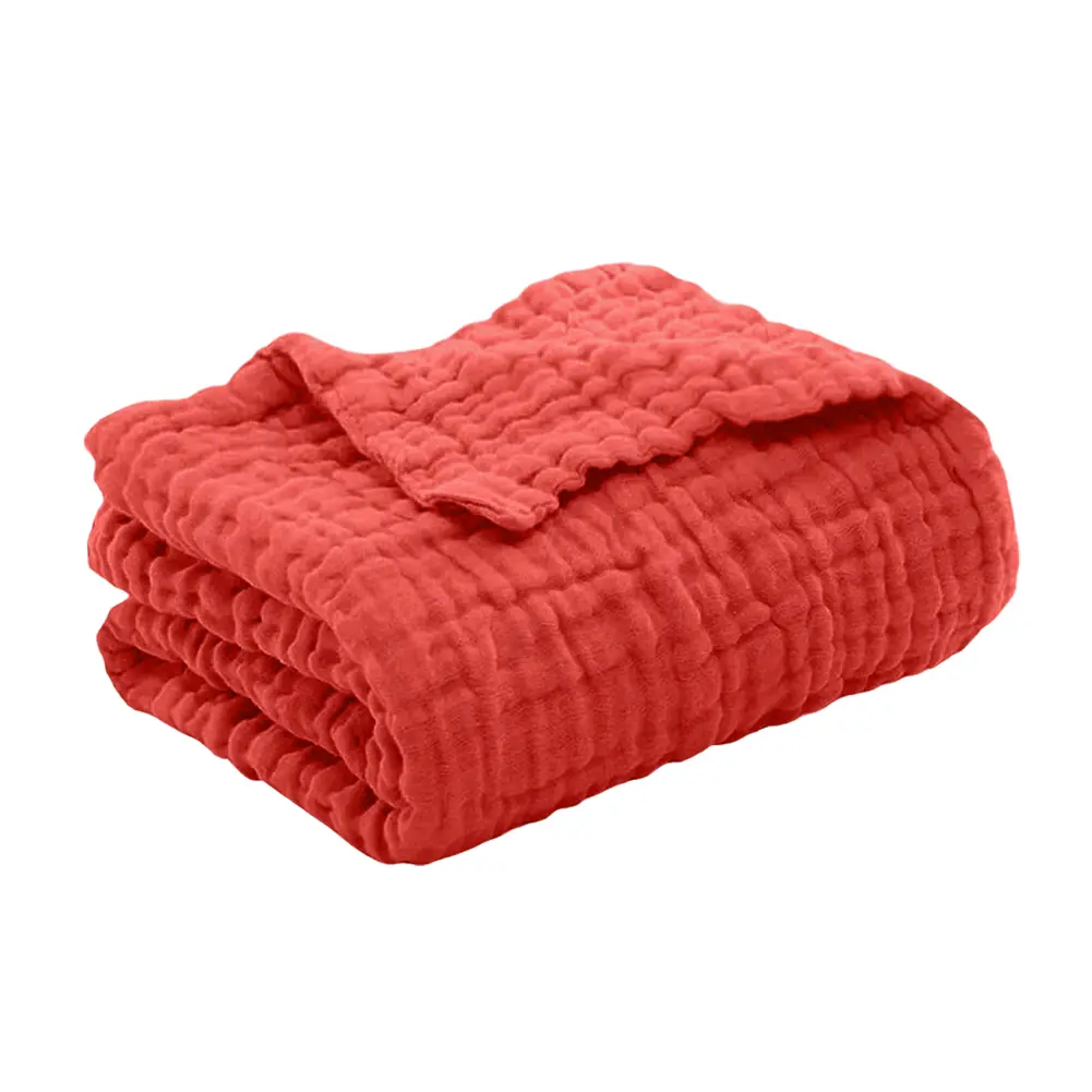 Muslin Newborn Wrap Foldable Bedding Bath Towel Breathable Cotton Infant Swaddling for Bed Sofa Cover Travel Blanket