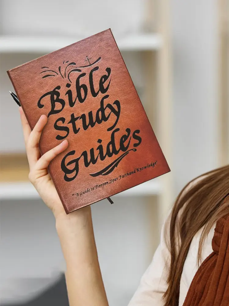 Religious Faith-Based Notebook with Scripture Note & Prayer Reflections Bible Book Learning Plan 66 Pages for Men&Women Gift