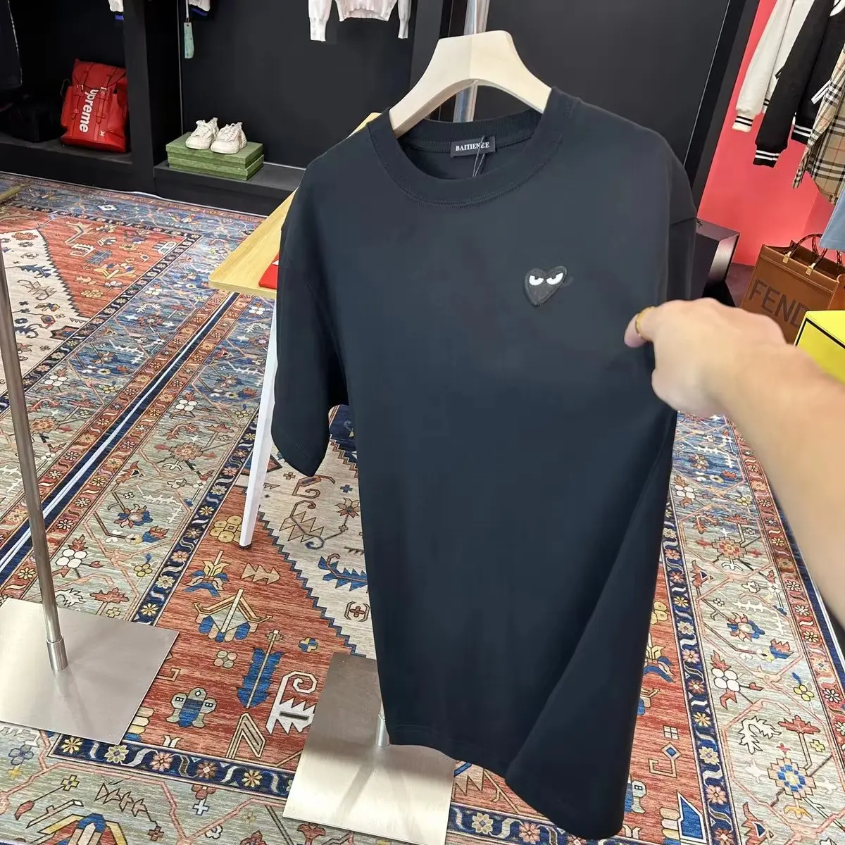 T-shirt New Eye-catching Pure Cotton Short-sleeved High-quality Fashionable and Versatile Both Men and Women Ropa De Dormir