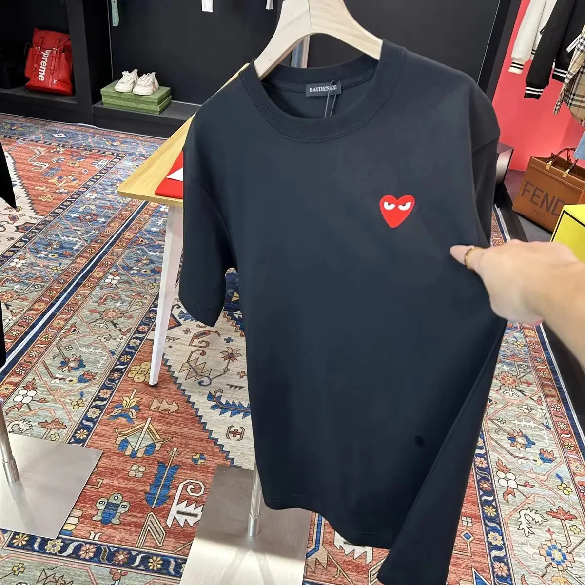T-shirt New Eye-catching Pure Cotton Short-sleeved High-quality Fashionable and Versatile Both Men and Women Ropa De Dormir