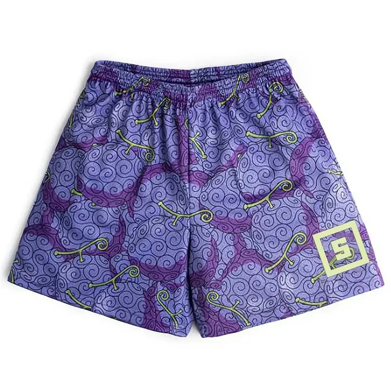 Anime Casual Shorts Men Women Manga Cartoon Sports Gym Shorts Fitness 3D Print Quick Dry Mesh Board Shorts Summer Male