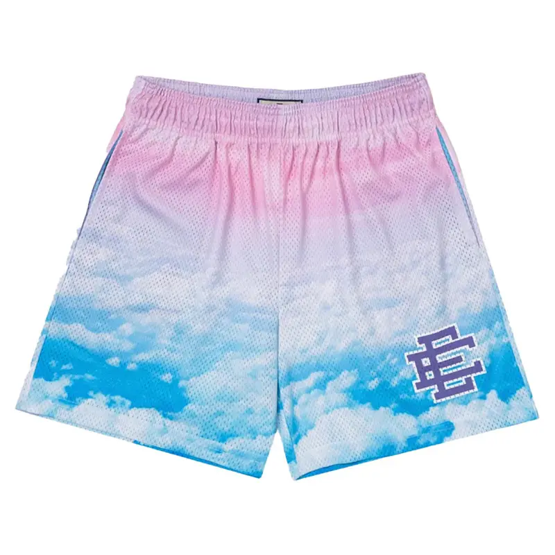 Summer Eric Emanuel EE Basic Mesh Short Classic Floral Printed Gym Shorts Men's Gym Basketball Sports Beach Men Shorts