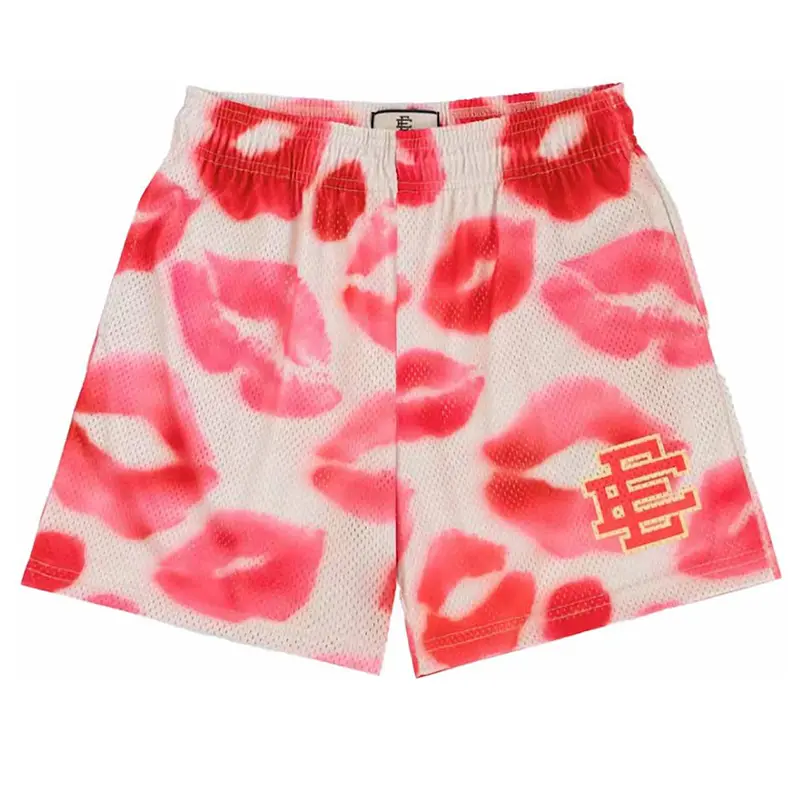 Summer Eric Emanuel EE Basic Mesh Short Classic Floral Printed Gym Shorts Men's Gym Basketball Sports Beach Men Shorts