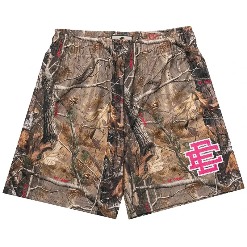 Summer Eric Emanuel EE Basic Mesh Short Classic Floral Printed Gym Shorts Men's Gym Basketball Sports Beach Men Shorts
