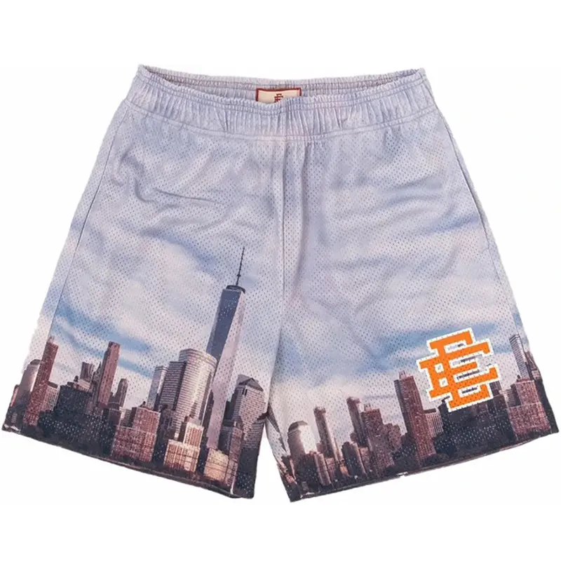 Summer Eric Emanuel EE Basic Mesh Short Classic Floral Printed Gym Shorts Men's Gym Basketball Sports Beach Men Shorts