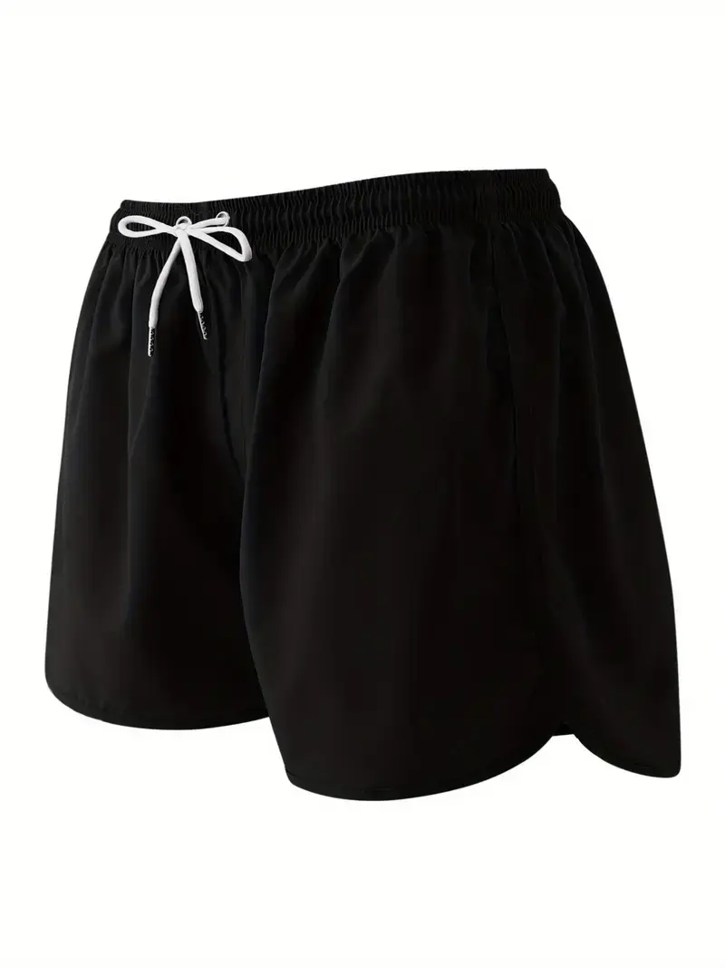 Men's Breathable Sexy Swimsuit Low Waist Casual Beach Shorts Drawstring Boxer Briefs Surfing Volleyball Summer S-3XL