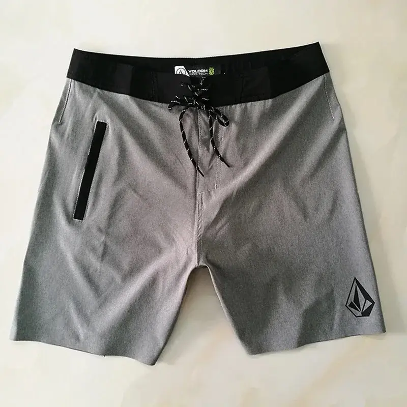 Pro Quick-dry Waterproof Board Shorts Laser  Lightweight Men's Boardshorts Spandex High Stretch Bermuda Brand Swim Trunks