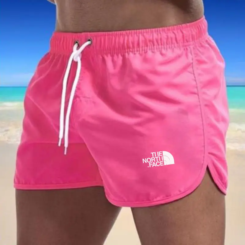 2025European and American men's beach fitness sports shorts