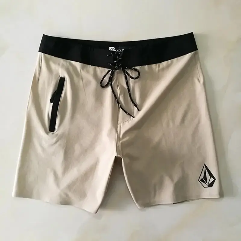 Pro Quick-dry Waterproof Board Shorts Laser  Lightweight Men's Boardshorts Spandex High Stretch Bermuda Brand Swim Trunks