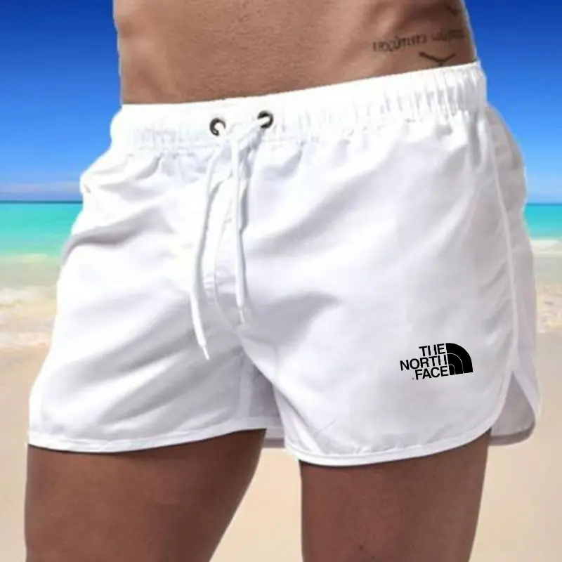 2025European and American men's beach fitness sports shorts