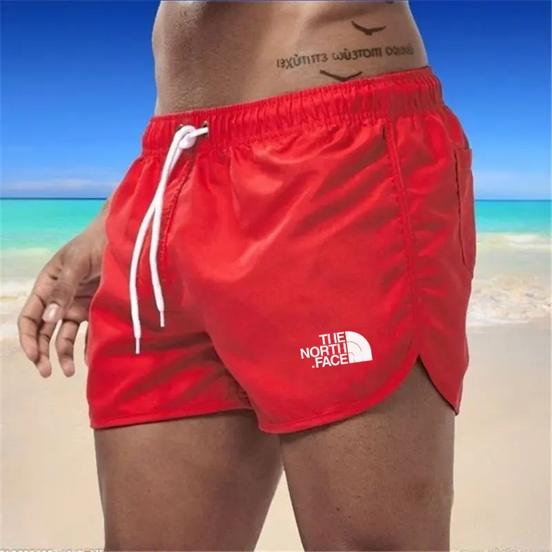 2025European and American men's beach fitness sports shorts