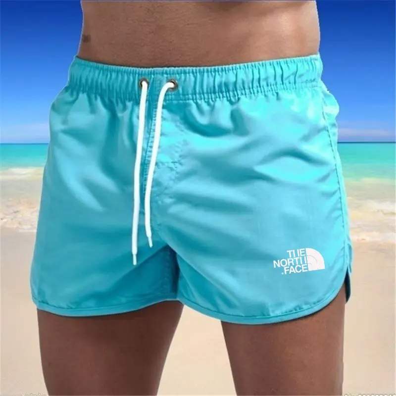 2025European and American men's beach fitness sports shorts