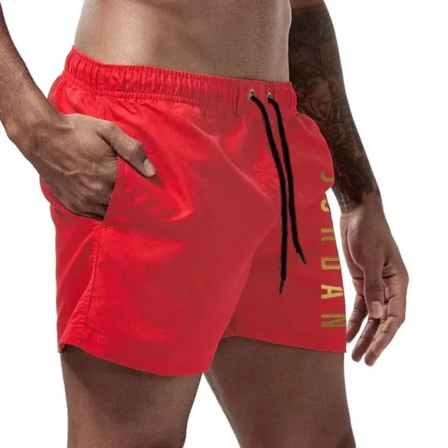 Men's Swimming Quick-Drying Beach Shorts Unisex Sports Surfboard Shorts Lined Beach Shorts Men's Full Standard