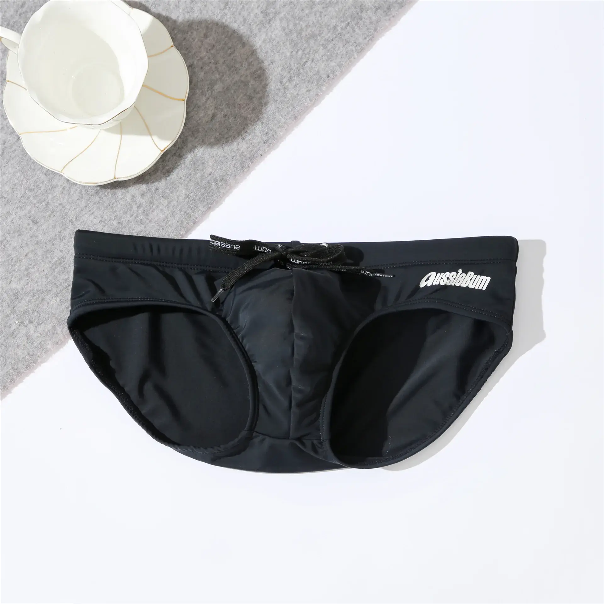 Men's low waist elastic comfortable trendy sexy swimming trunks