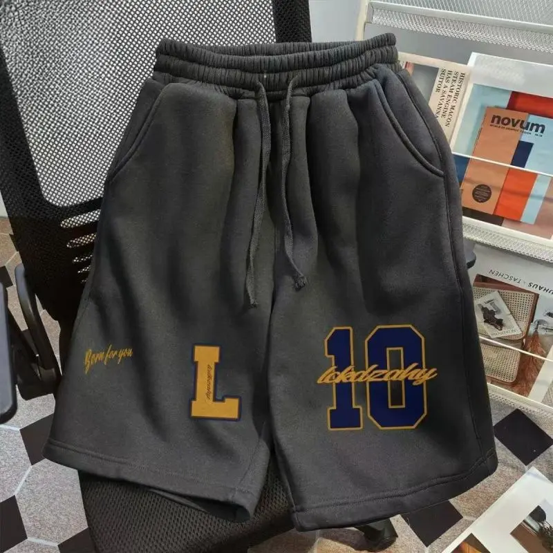 American Sports Pure Cotton Casual Shorts for Men and Women Summer 2025 New High Street Basketball and Baseball Sports Shorts