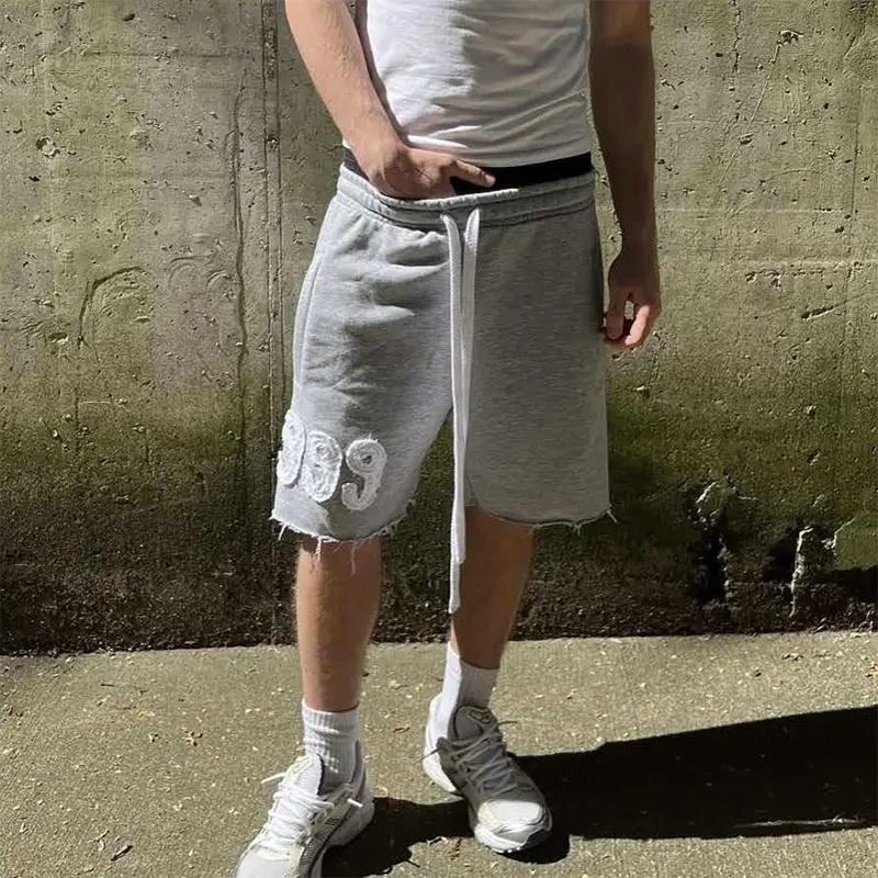 Men's 2025 Summer Y2K Hight Street Hip Hop Punk streetwear Shorts Men Retro Harajuku 999 Loose Casual Shorts Trendy Sport Pants