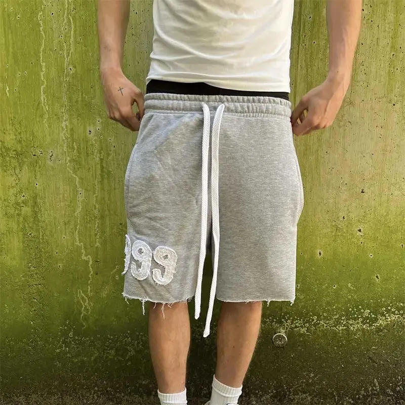 Men's 2025 Summer Y2K Hight Street Hip Hop Punk streetwear Shorts Men Retro Harajuku 999 Loose Casual Shorts Trendy Sport Pants