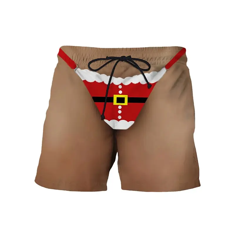 New Summer Hawaiian Funny Beach Shorts Leopard 3D Print Men Women Fake Trunks Surfing Board Shorts Swimwear Kid Men's Clothing