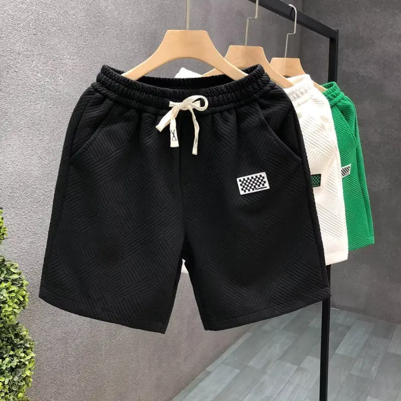 Fashion Shorts Men Comfortable Elastic Waist Clothing Breathable Short Trousers Sporty Loose Fit Running Five Inches Sweatpants