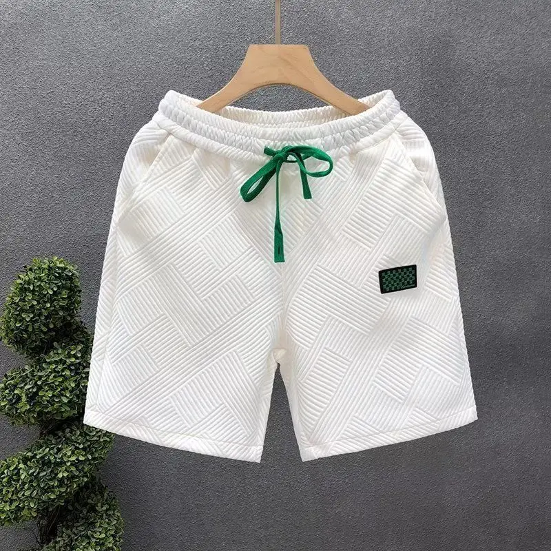 Fashion Shorts Men Comfortable Elastic Waist Clothing Breathable Short Trousers Sporty Loose Fit Running Five Inches Sweatpants