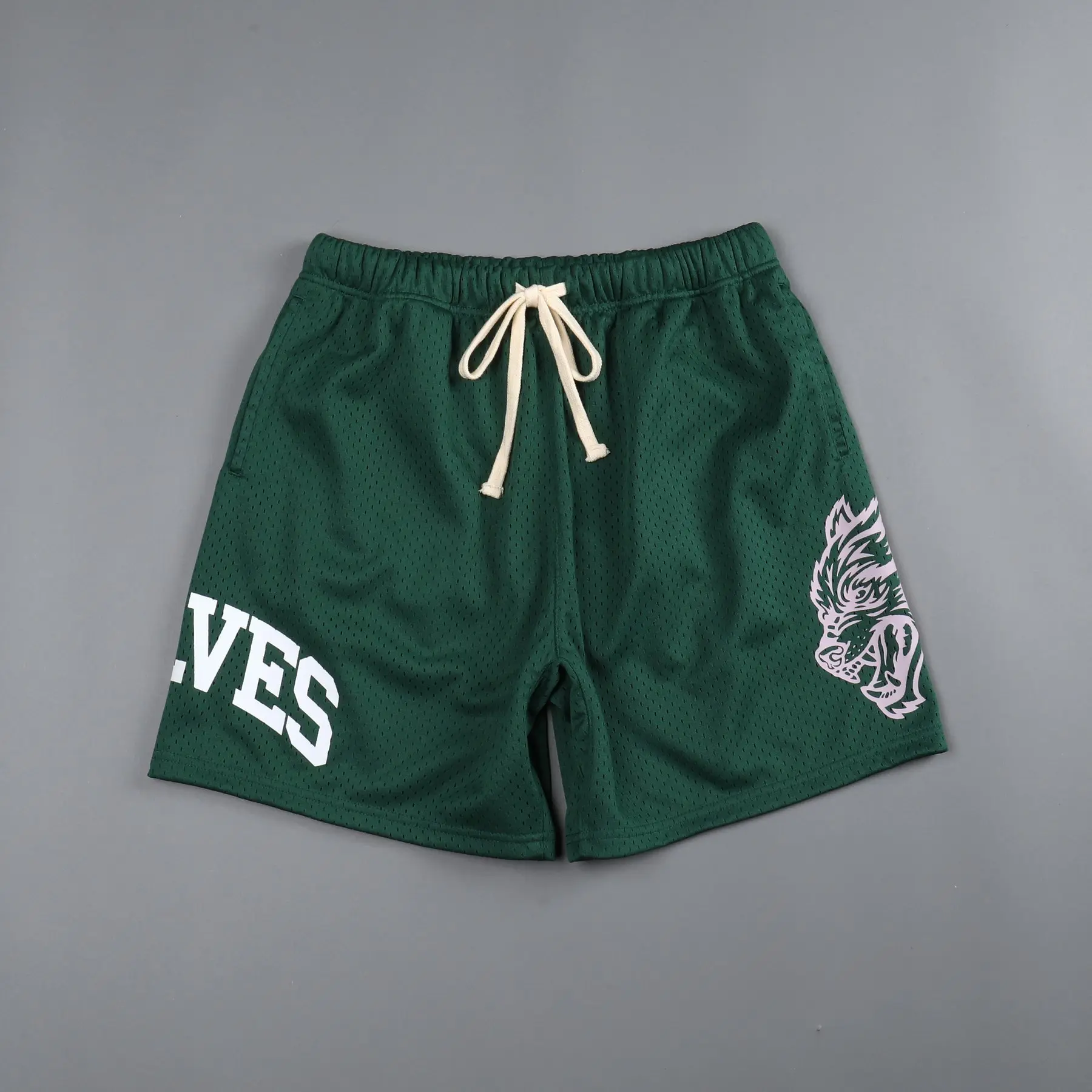 Men Fitness Bodybuilding Shorts Man Summer Gyms Workout Male Breathable Mesh Quick-drying Sportswear Jogger Beach Short Pants