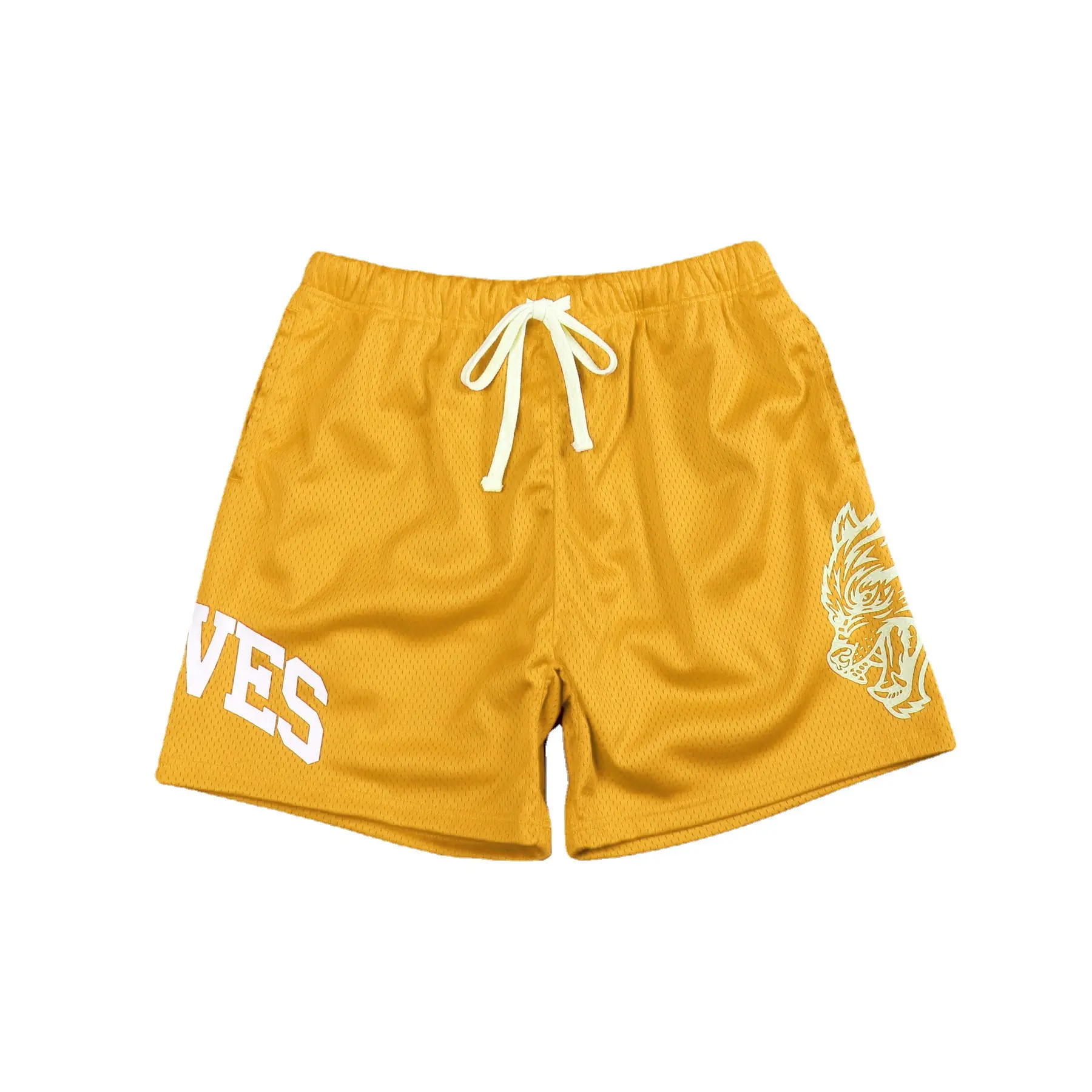 Men Fitness Bodybuilding Shorts Man Summer Gyms Workout Male Breathable Mesh Quick-drying Sportswear Jogger Beach Short Pants