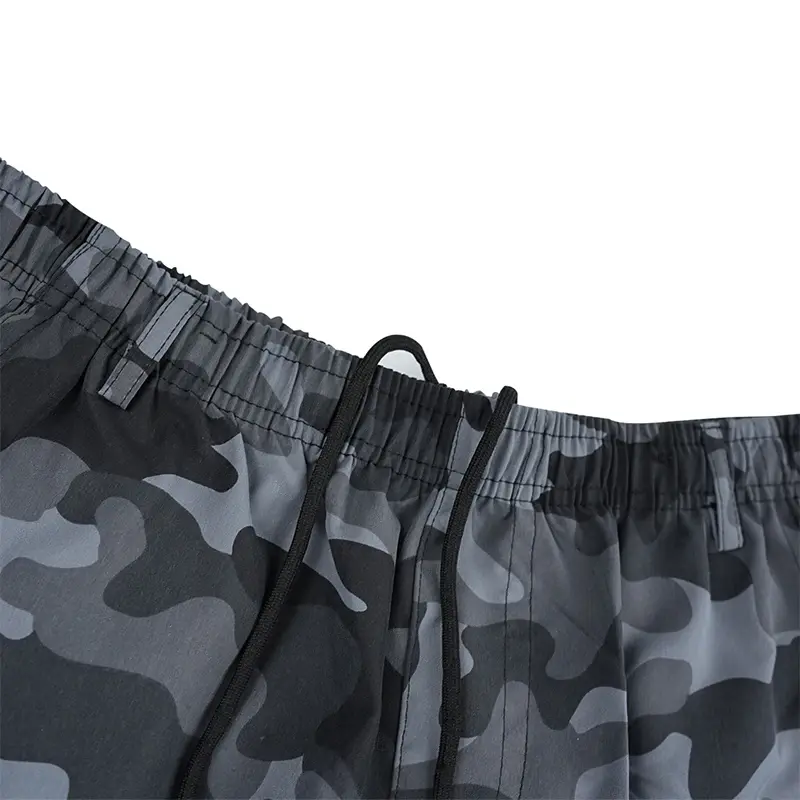 Mens Cargo Shorts Summer Outdoor Camouflage Print Short Pants Multi Pocket Casual Utility Style Big Size Trousers Durable Fabric
