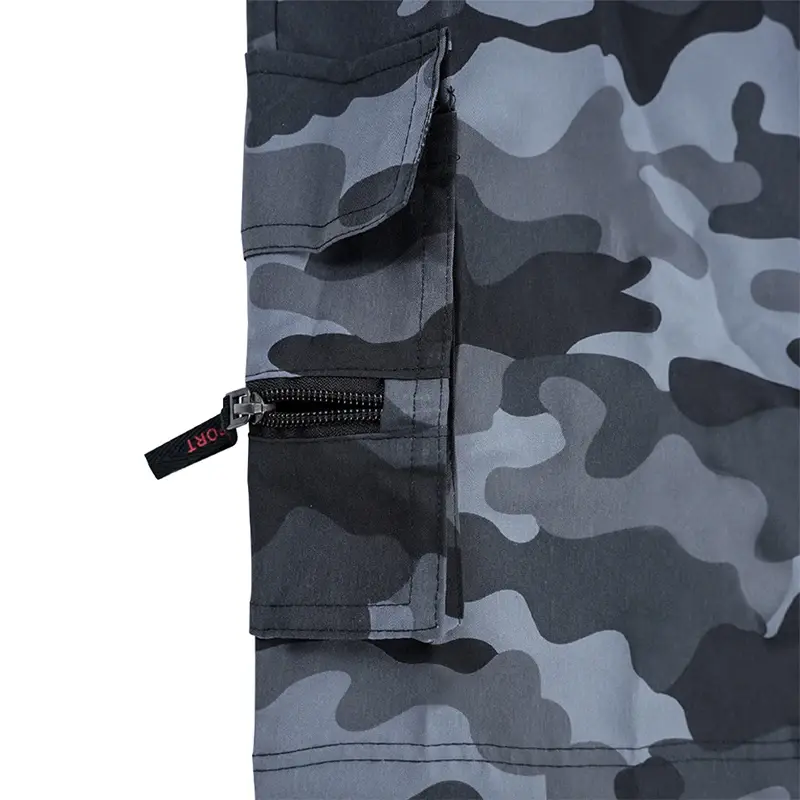 Mens Cargo Shorts Summer Outdoor Camouflage Print Short Pants Multi Pocket Casual Utility Style Big Size Trousers Durable Fabric