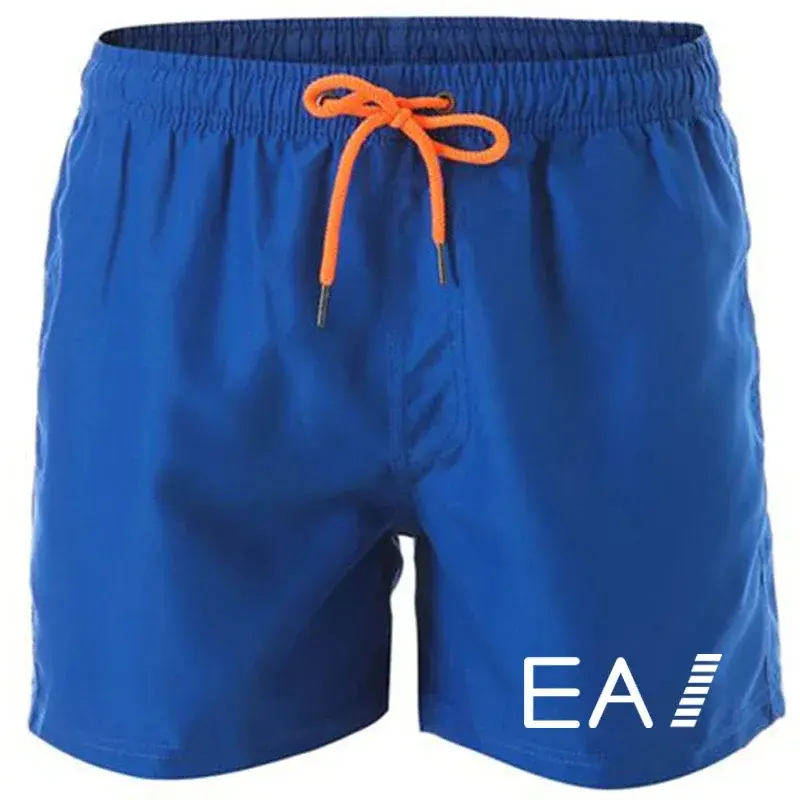 2024 summer beach shorts men's quick-drying casual shorts men's shorts drawstring pocket surf beach summer new style